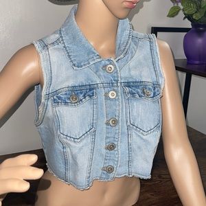 Highway Jeans denim vest; Size L